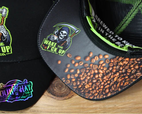 Gfour "WTFU Coffee co"- Black-Trucker Cap