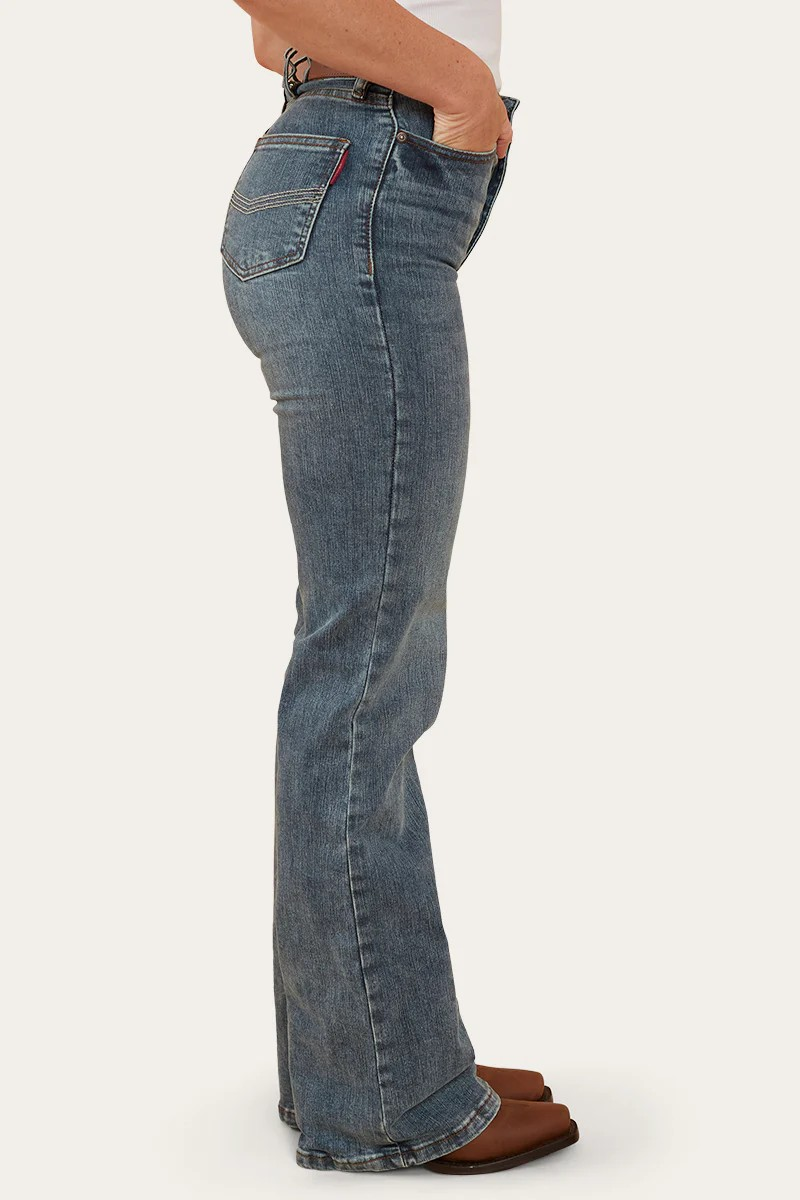 RINGERS WESTERN Indi Womens High Rise Bootleg Jean - Vintage Light Blue