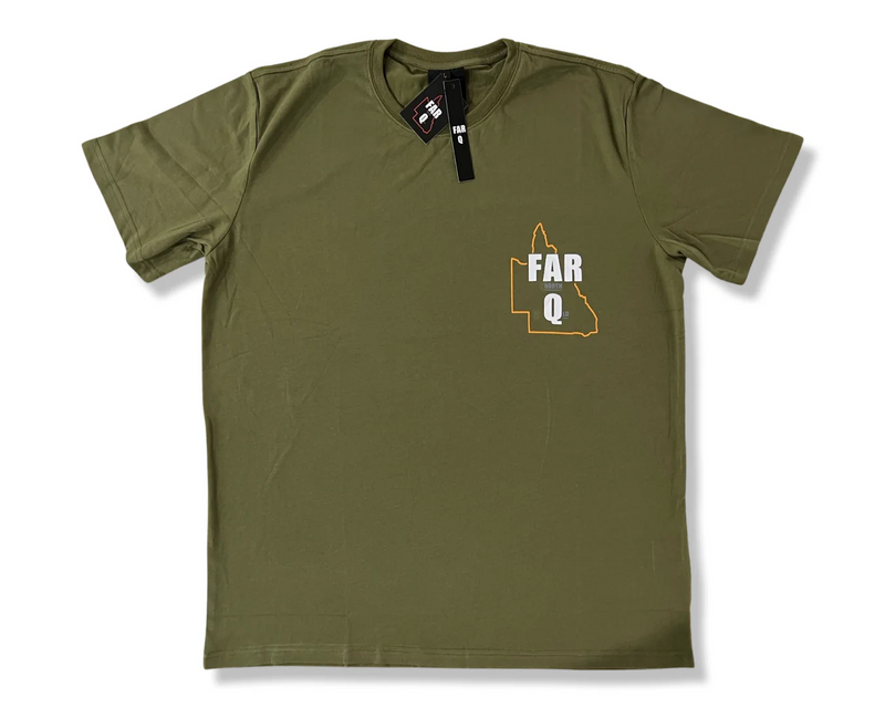 FARQ - T-Shirt - Capsized Tinny  -Army Green