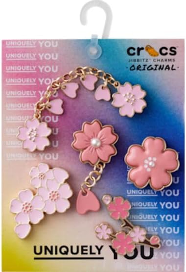 CROCS Jibbitz™ Shoe Charms - Blooming Cherry Blossom 5  Pack