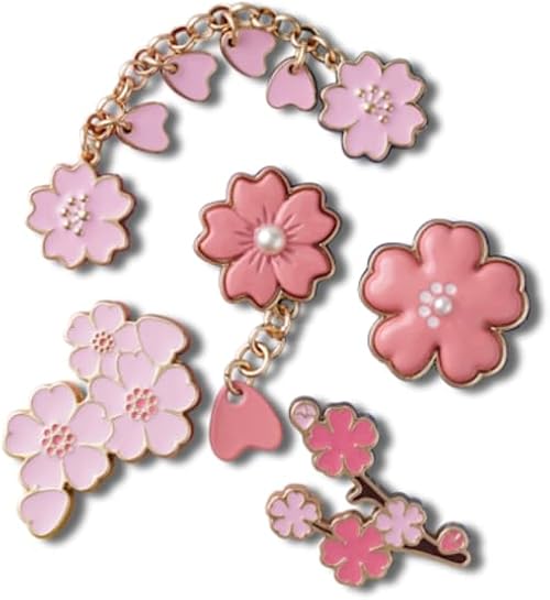 CROCS Jibbitz™ Shoe Charms - Blooming Cherry Blossom 5  Pack