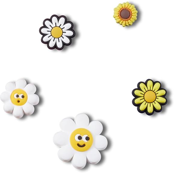 CROCS Jibbitz™ Shoe Charms - All the Daisies 5 Pack