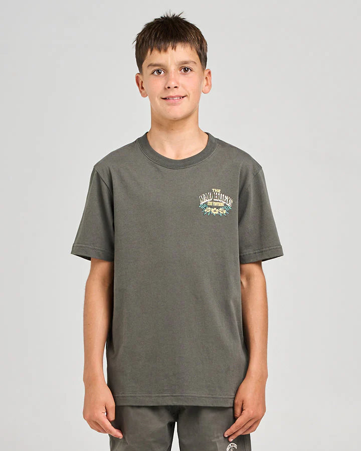 The Mad Hueys Stay Frothin Youth SS Tee - Charcoal