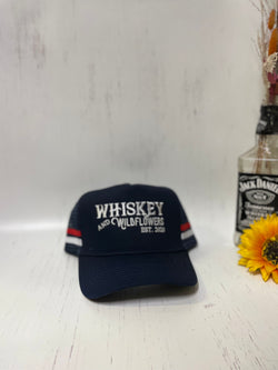 W&W Navy White & Red Trucker Cap DEC