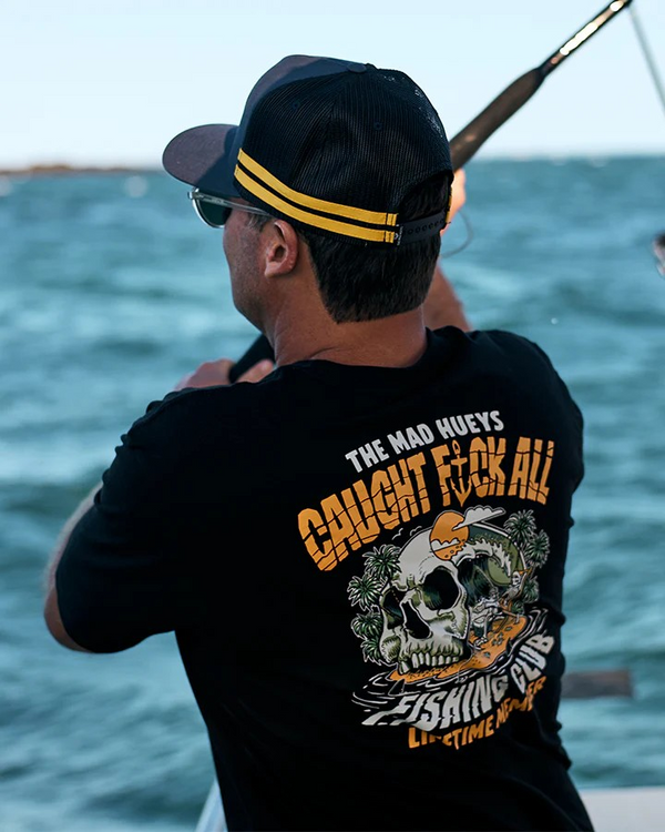 The Mad Hueys CAUGHT FK ALL | SS TEE - BLACK