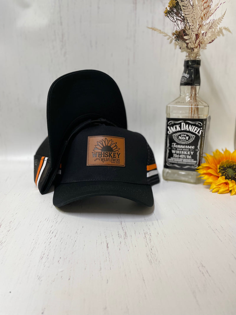 W&W Black Orange & White Trucker Cap DEC