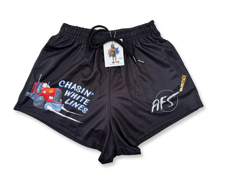 AFS Chasing White Lines Footy Shorts - With Pockets