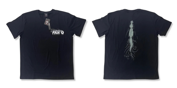 FARQ - T-Shirt - Crocodile  - Black