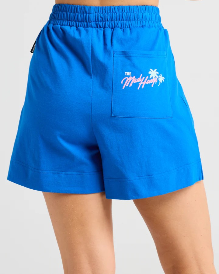 The Mad Hueys MERMAID MOTEL | WOMENS SHORTS - COBALT