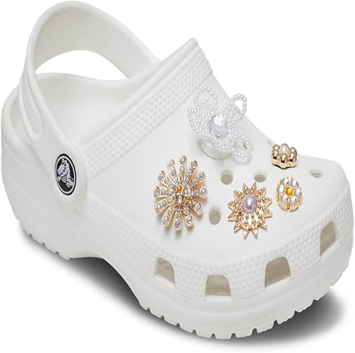 CROCS Jibbitz™ Shoe Charms - Elevated Flower Gem 5  Pack