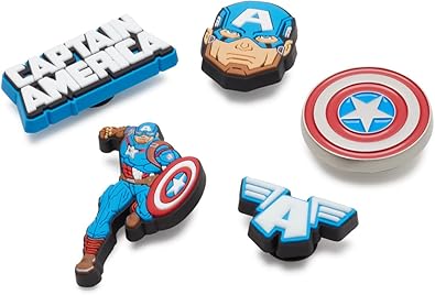 CROCS Jibbitz™ Shoe Charms - Captain America 5Pck