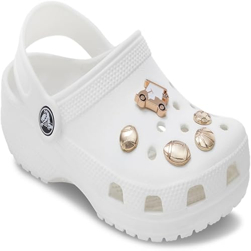 CROCS Jibbitz™ Shoe Charms - All Gold Sports 5 Pack