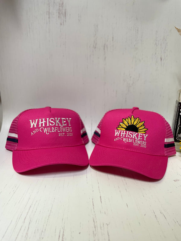 W&W Hot Pink White & Black Trucker Cap DEC