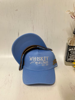 W&W Light Blue and Brown Trucker Cap DEC