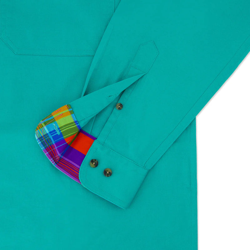 Coastal Cowboys - Telegraph Mens Half Button Workshirt