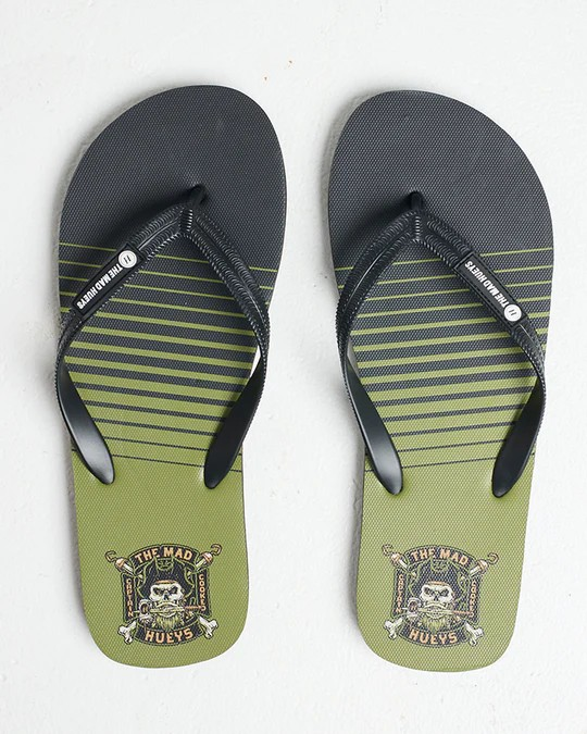 The Mad Hueys CAPTAIN COOKED | THONGS - BLACK