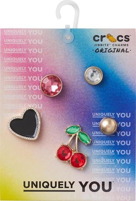 CROCS Jibbitz™ Shoe Charms - Elevated Red 5 Pack