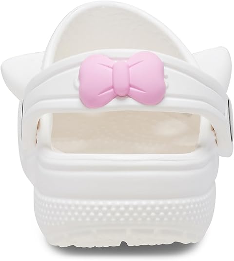 TODDLER CLASSIC I AM CAT CLOG - White/Pink Tweed