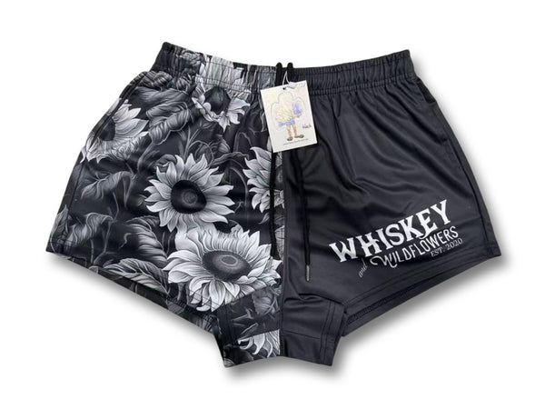 AFS "Black Sunflower" Footy Shorts (With Pockets)