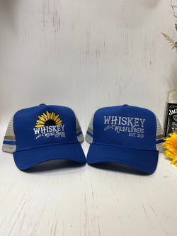 W&W Royal Blue & Light Grey Trucker Cap DEC