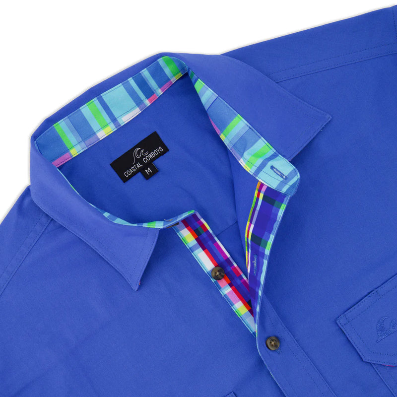 Coastal Cowboys - Fiesta Mens Half Button Workshirt