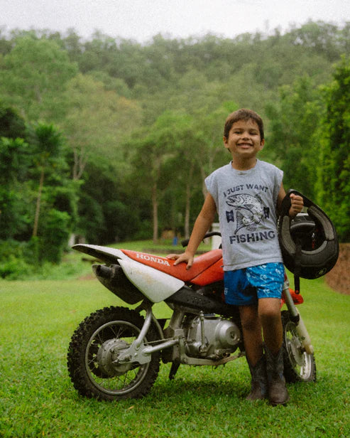 AFS Kids Cowboy Footy Shorts With Pockets