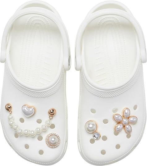 CROCS Jibbitz™ Shoe Charms - Dainty Pearl Jewelry 5  Pack