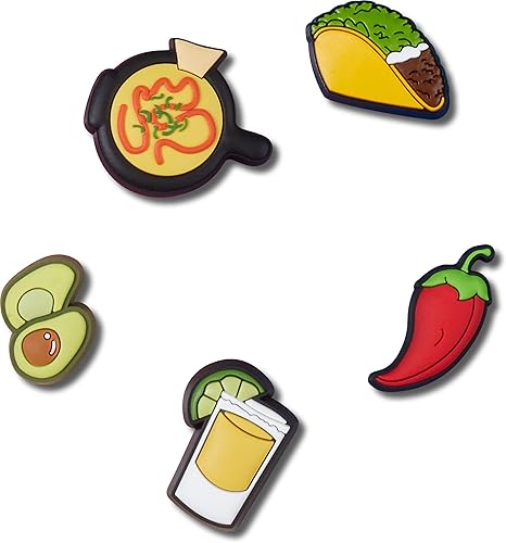 CROCS Jibbitz™ Shoe Charms - Mexican Food 5 Pack