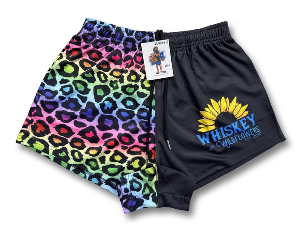 AFS "Neon Leopard" Footy Shorts (With Pockets)