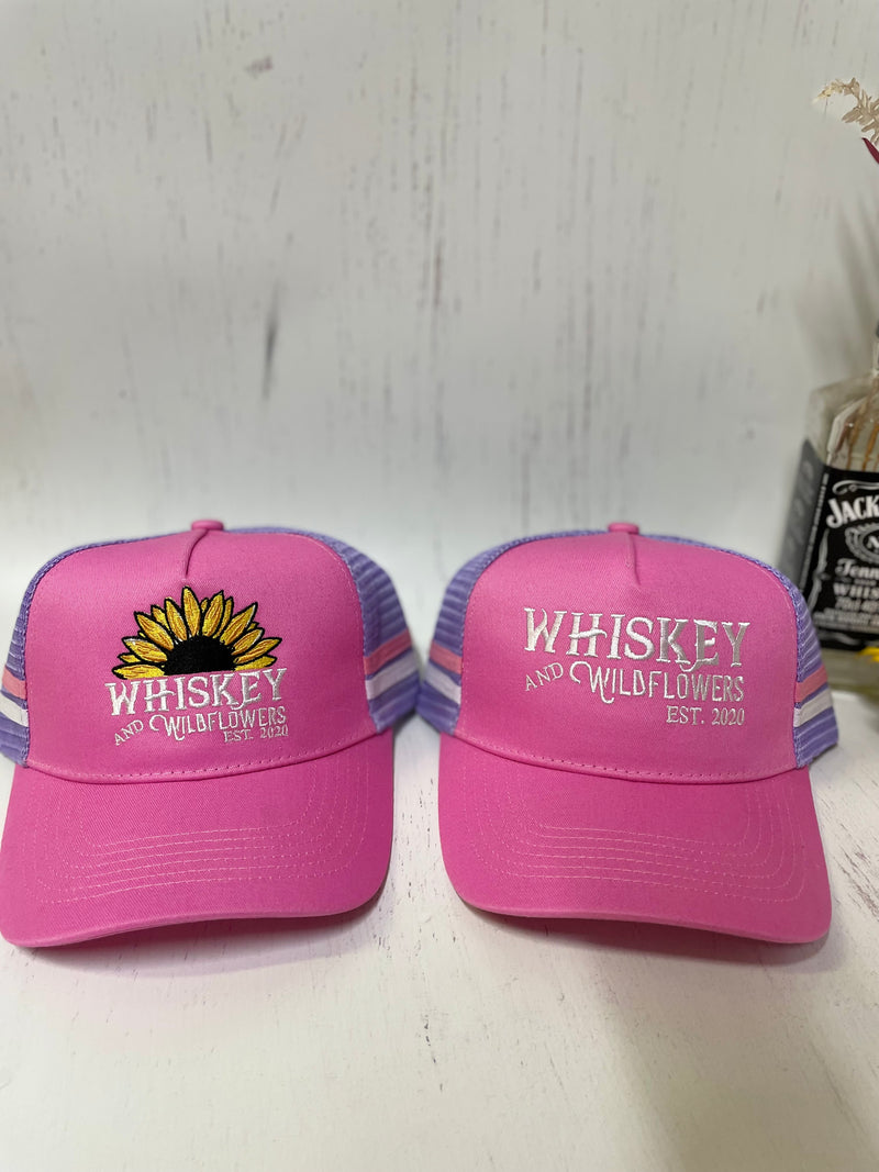 W&W Pink Lavender and White Trucker Cap DEC