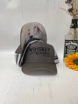 W&W Grey Cow Print Trucker Cap Dec