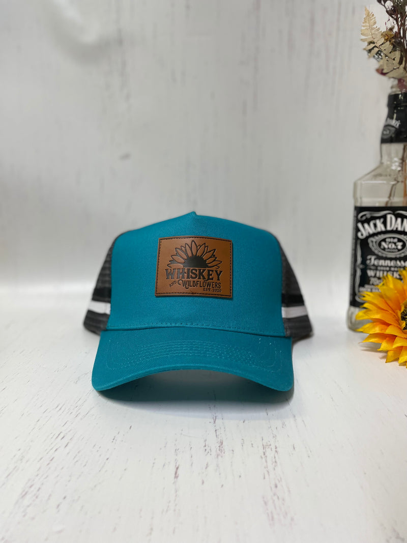 W&W Teal Grey White and Black Trucker Cap DEC