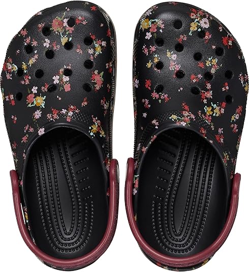 KIDS CLASSIC DITSY FLORAL CLOG - Black/Multi