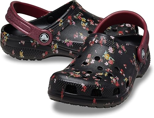 KIDS CLASSIC DITSY FLORAL CLOG - Black/Multi