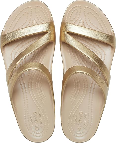 CROCS Kadee II Metallic Sandal  Womens Gold