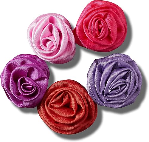 CROCS Jibbitz™ Shoe Charms - Dark Rosette 5 Pack