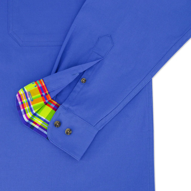 Coastal Cowboys - Fiesta Mens Half Button Workshirt