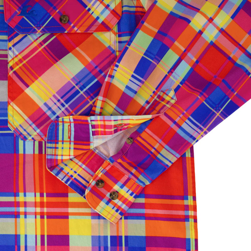 Coastal Cowboys - Checkmate Mens Half Button Workshirt