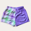 PCA-Purple/Green Gingham Footy Shorts