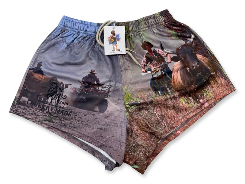 AFS "MOTORBIKE MUSTER" Footy Shorts (With Pockets)