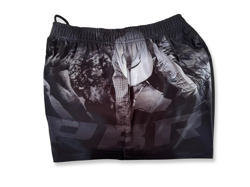 AFS Offical PBR Blue Aztec Footy Shorts - With Pockets