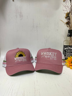 W&W Rose Pink White & khaki Trucker Cap DEC