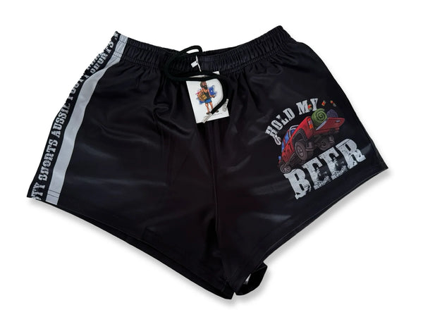 AFS 'HOLD MY BEER' - Footy Shorts (with pockets)