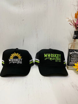 W&W Black Neon Green and White Trucker Cap DEC