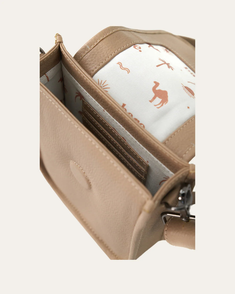 Bare Leather - Hadley Phone Bag / Camel Pebble