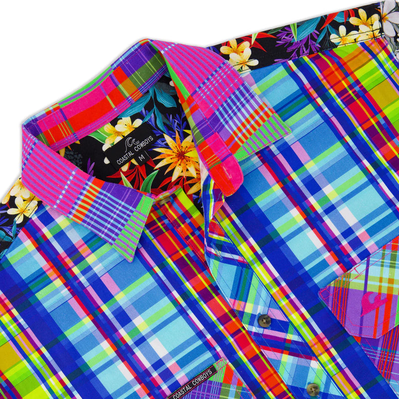 Coastal Cowboys - Jungle Mens Half Button Workshirt