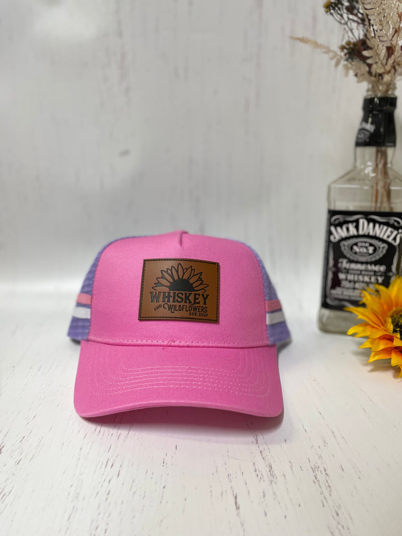 W&W Pink Lavender and White Trucker Cap DEC