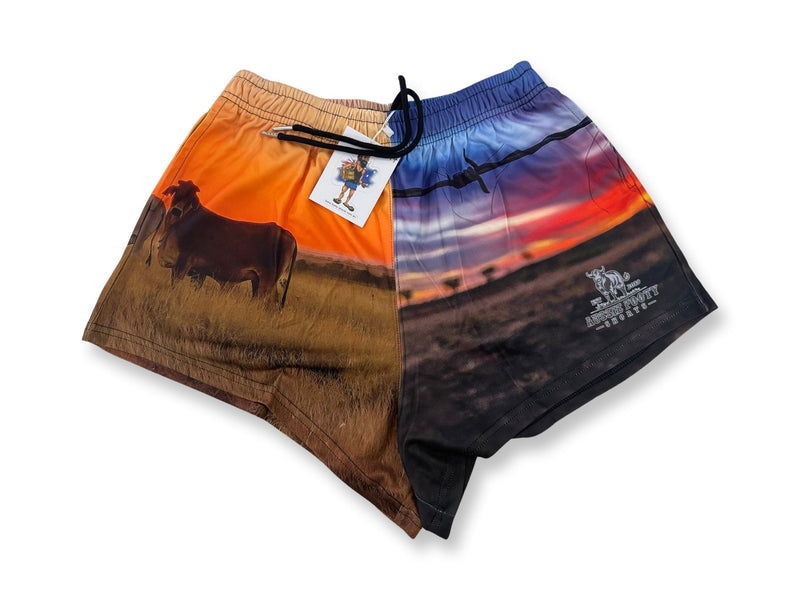 AFS "Cattle & Wire" Footy Shorts (With Pockets)