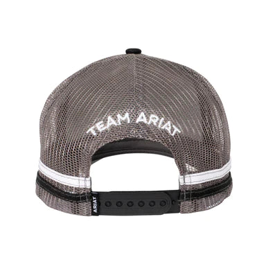 Ariat Est Patch Trucker Cap - Black/Grey