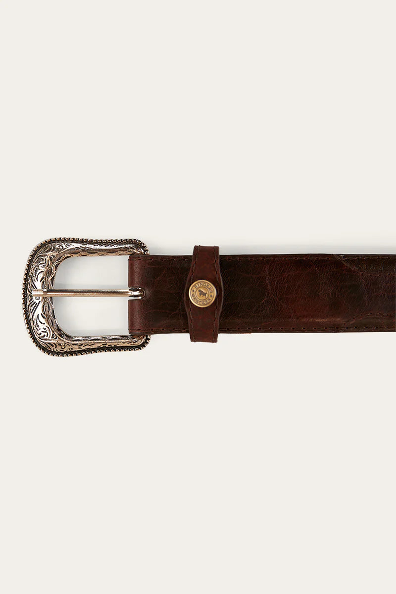 RINGERS WESTERN Longreach Belt - Coffee